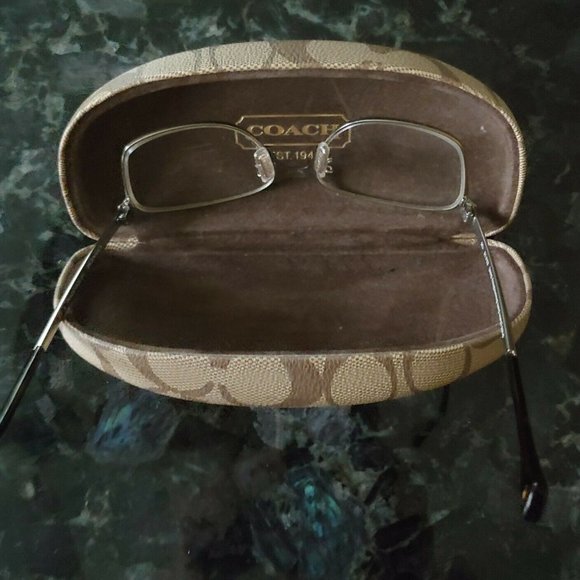 Coach HC 5048 Olivia 9165 satin dark brown /shiny gold eyeglasses 52-15-135 w/c - Picture 7 of 9
